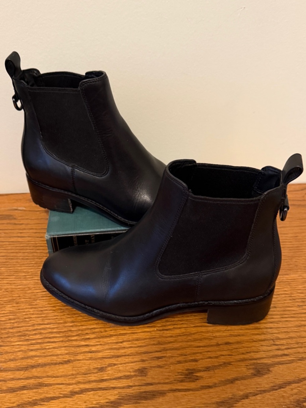 Cole Haan Women's Black Leather Chelsea Newberg Ankle Boots
